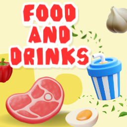 Food and Drinks Memory Game