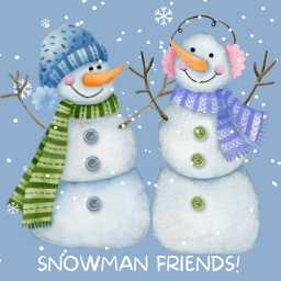 Snowman Friends Memory Game