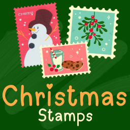Christmas Stamps Memory Game