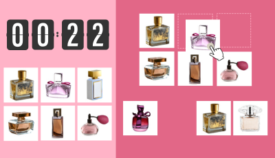 Perfume Bottles picture matching game