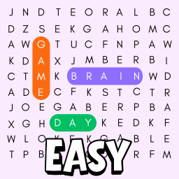Easy Word Search Game - free online, 9×9 grid, 10 words